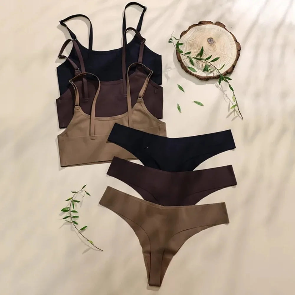 Ice Silk Seamless Wireless Lingerie Set – invisible comfort lingerie for everyday confidence.